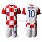 Goedkope Voetbaltenue Kind Kroatië 2021 Luka Modric 10 Thuisshirt..